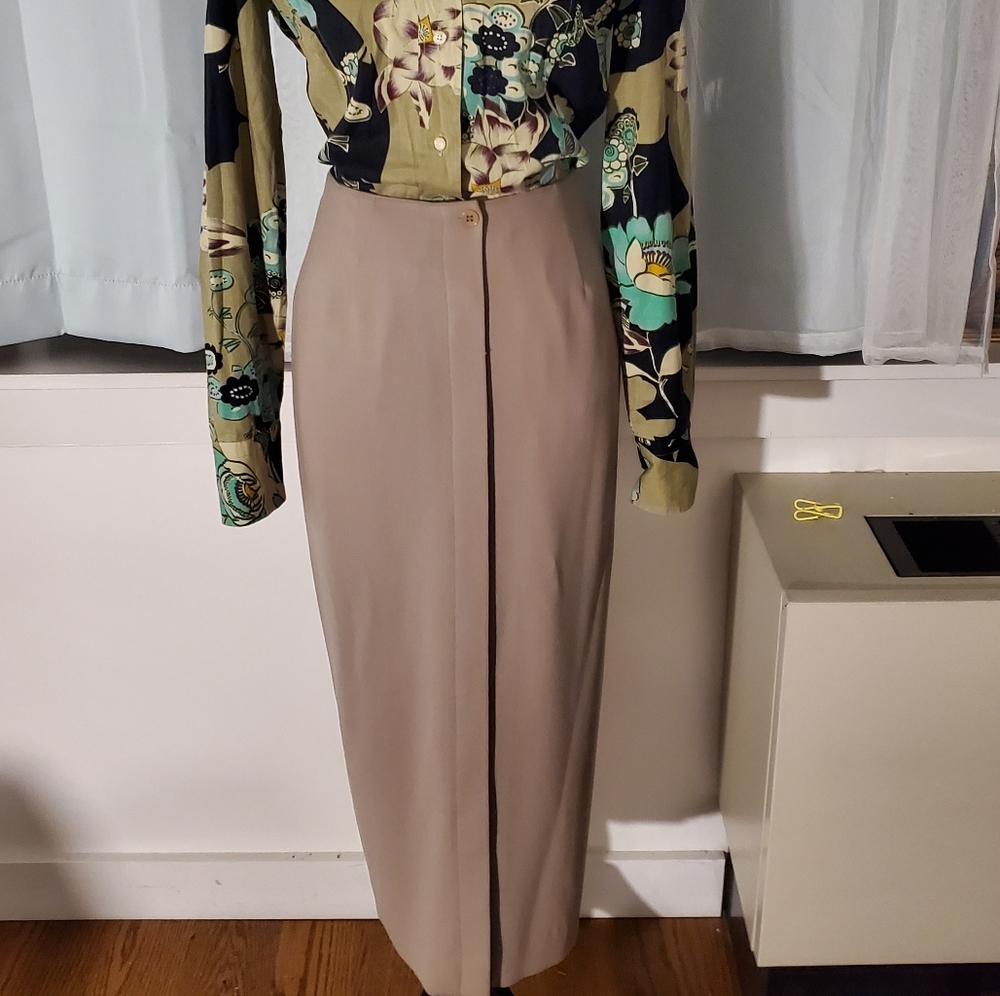 Wool Midi Skirt